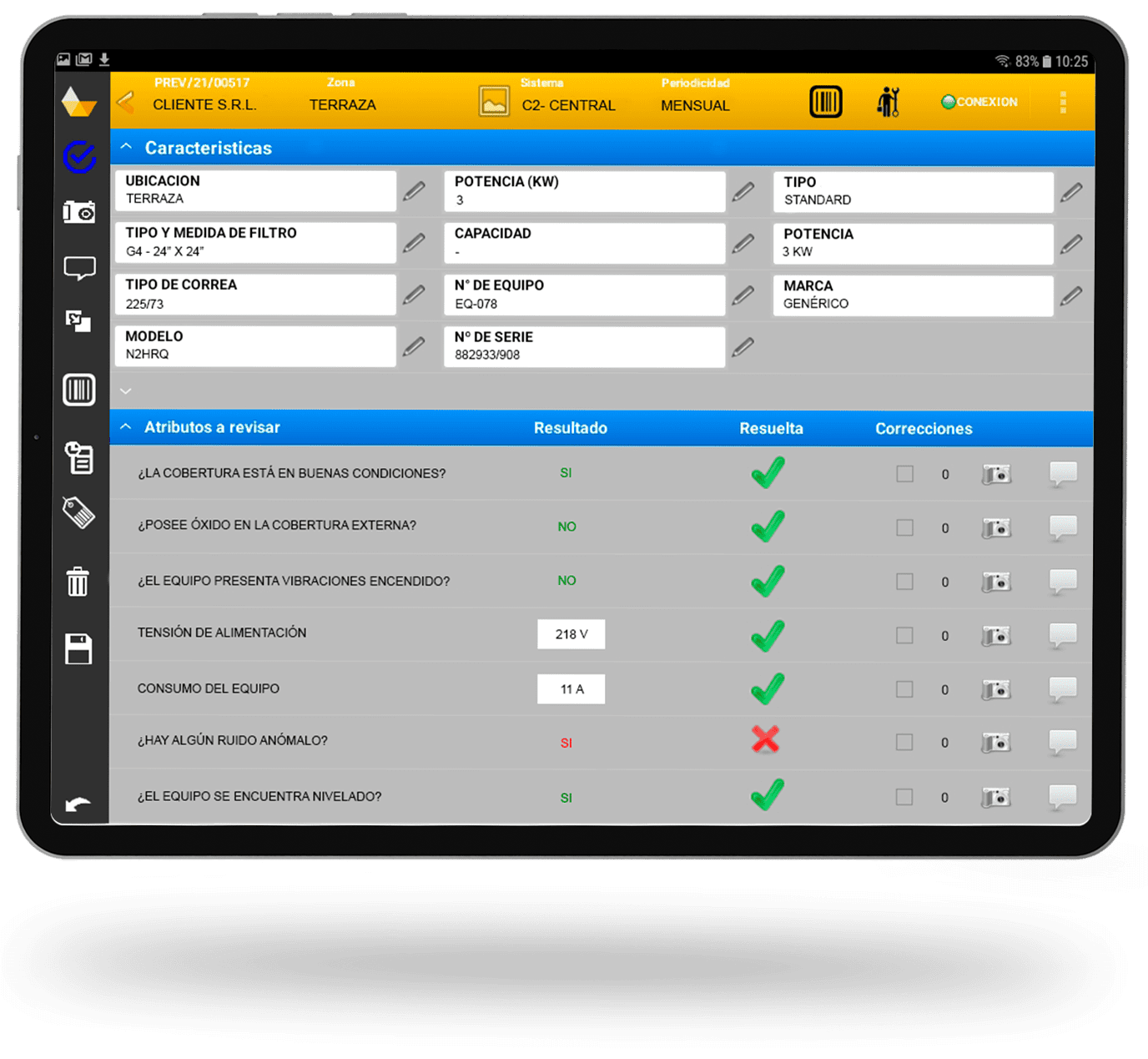 Aplicación gestión de mantenimientos Protecnus sofware para empresas