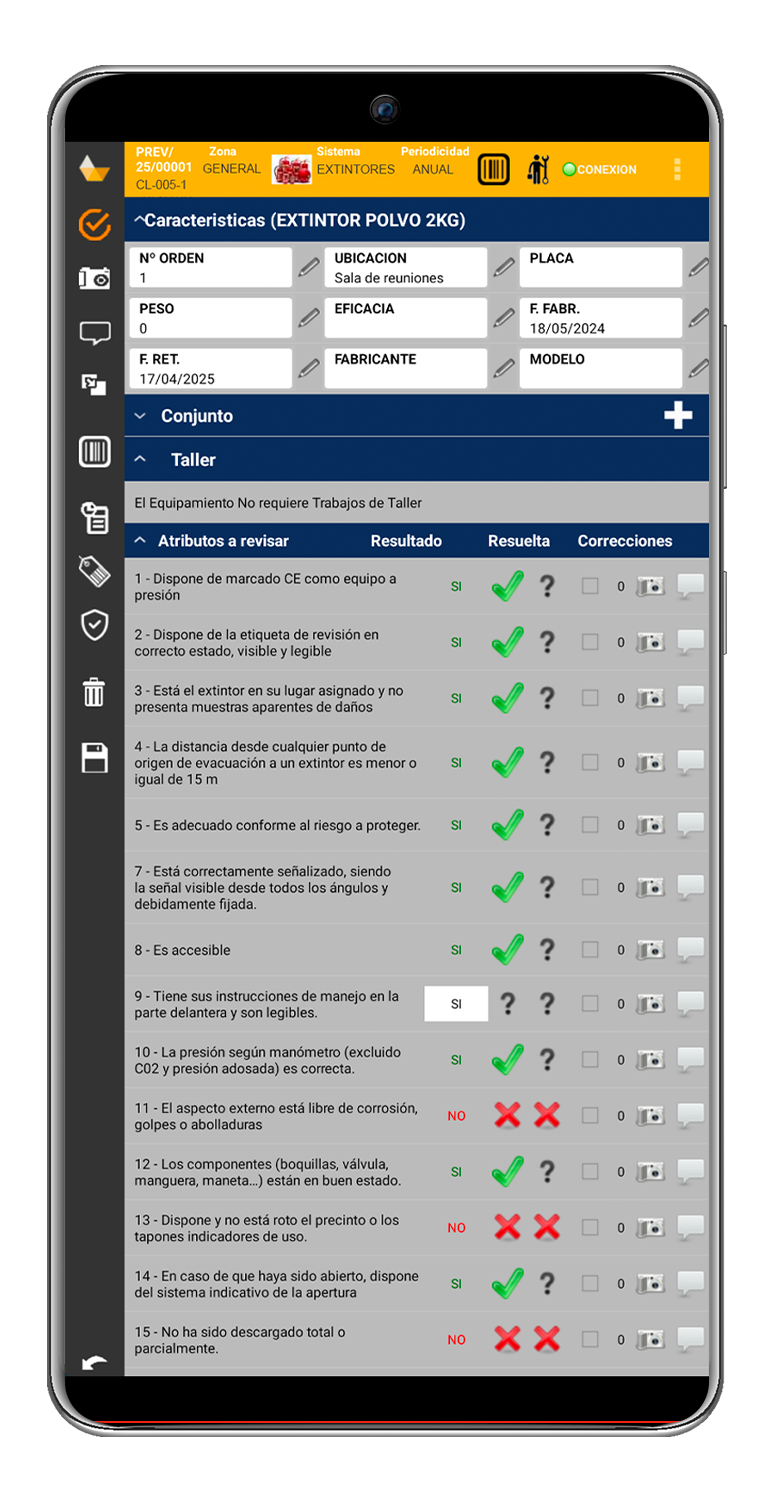 M-Check list
