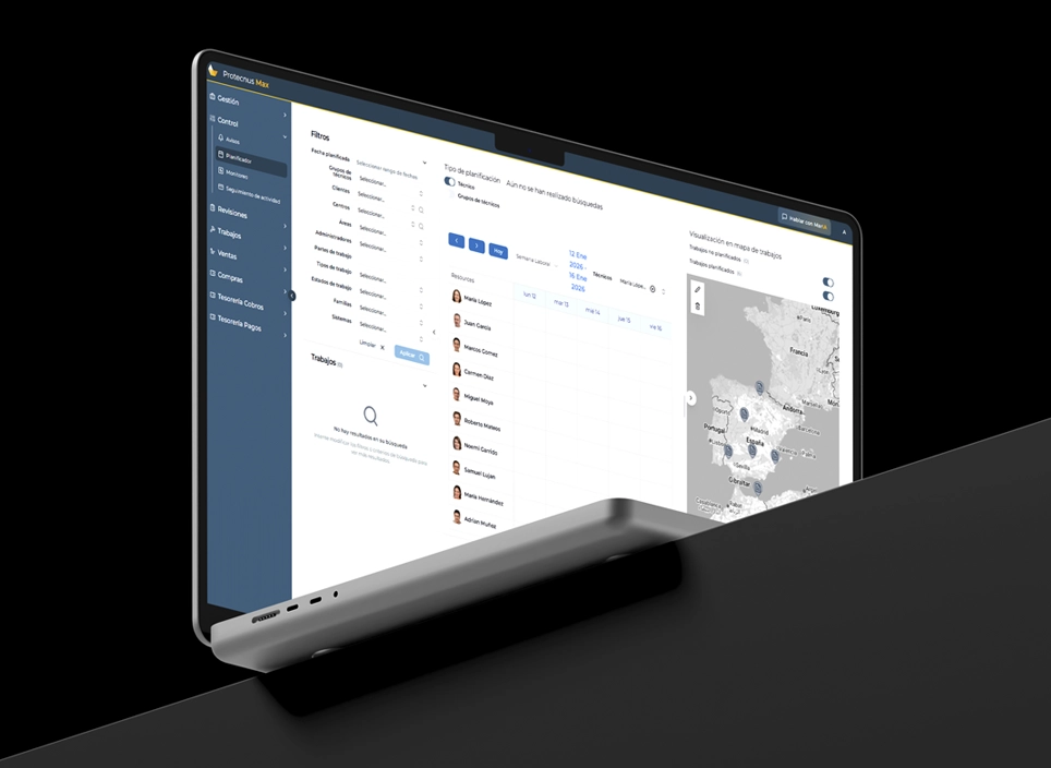 Software de mantenimiento Protecnus